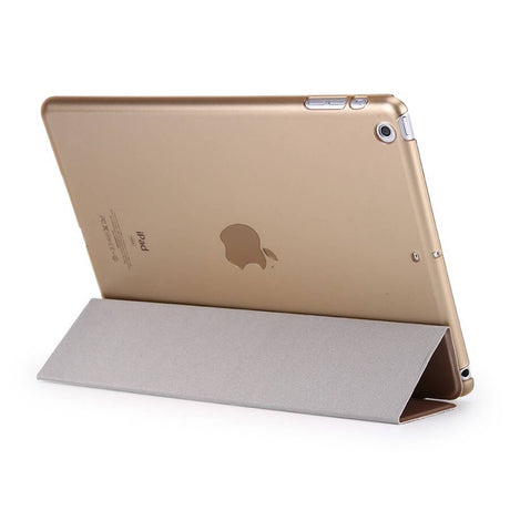 Защитен Калъф за iPad Air/ 6/ 5 9.7", Trifold Leather Case, Златист (3)