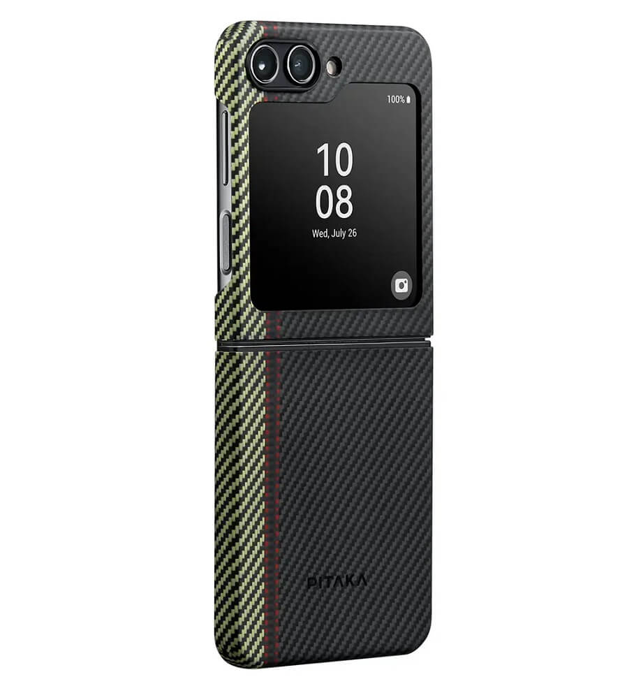 Magsafe Калъф за Samsung Z Flip 5, Pitaka MagEZ 3 Overture Case, Черен