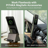 Magsafe Калъф за Samsung Z Flip 5, Pitaka MagEZ 3 Overture Case, Черен (4)