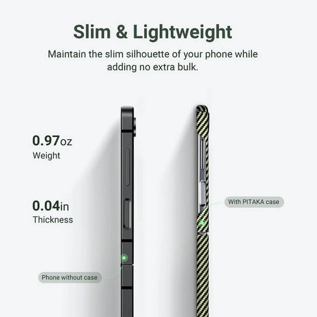 Magsafe Калъф за Samsung Z Flip 5, Pitaka MagEZ 3 Overture Case, Черен (3)