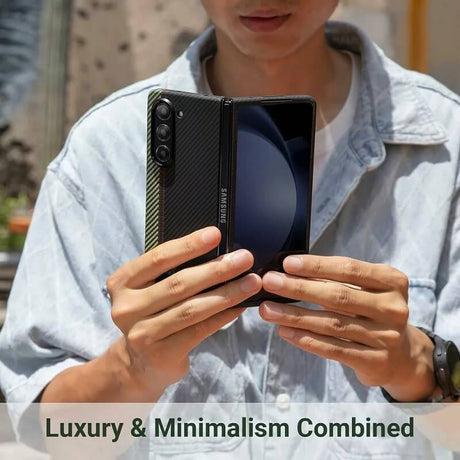Тънък Калъф за Samsung Z Fold 5, Pitaka Overture Air Case, Черен (6)