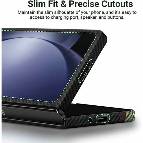 Тънък Калъф за Samsung Z Fold 5, Pitaka Overture Air Case, Черен (5)