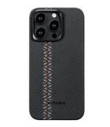 Magsafe Калъф за iPhone 15 Pro Max, Pitaka MagEZ 4 Case Rhapsody, Черен