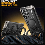 Magsafe Калъф за Samsung S25 Ultra, Supcase UB Grip, Черен (4)
