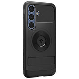 Magsafe Калъф за Samsung S25 Plus, Spigen Slim Armor Mag Case, Черен (4)