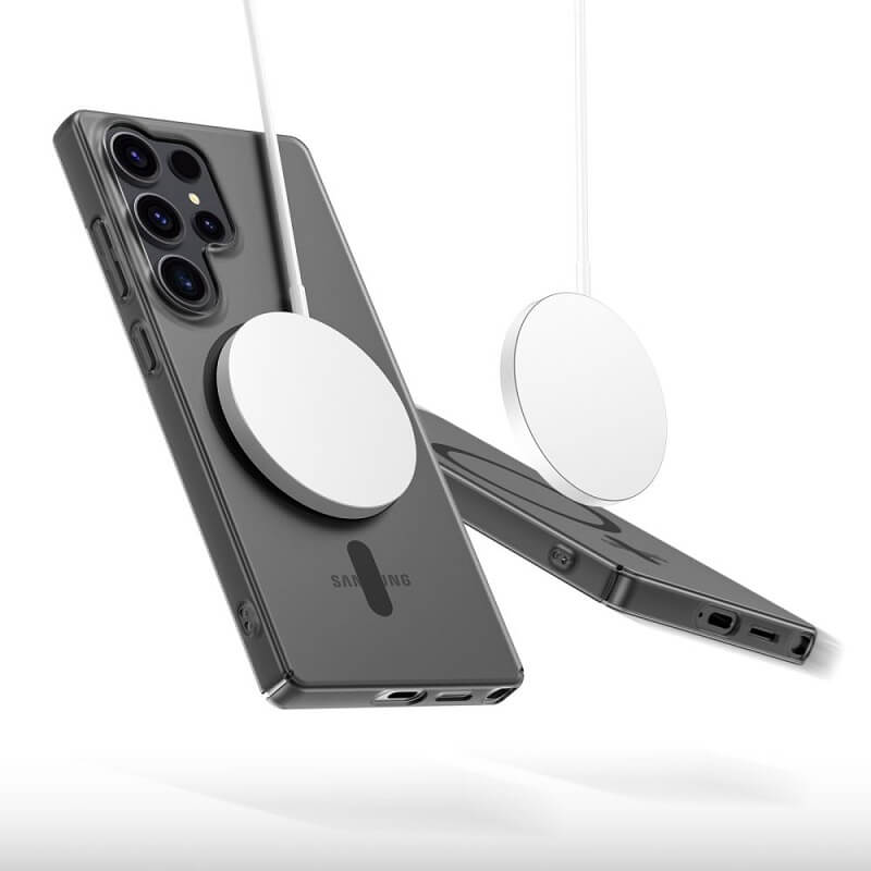 Magsafe Тънък Калъф за Samsung S25 Ultra, Tech-Protect Magslim Case, Черен (2)
