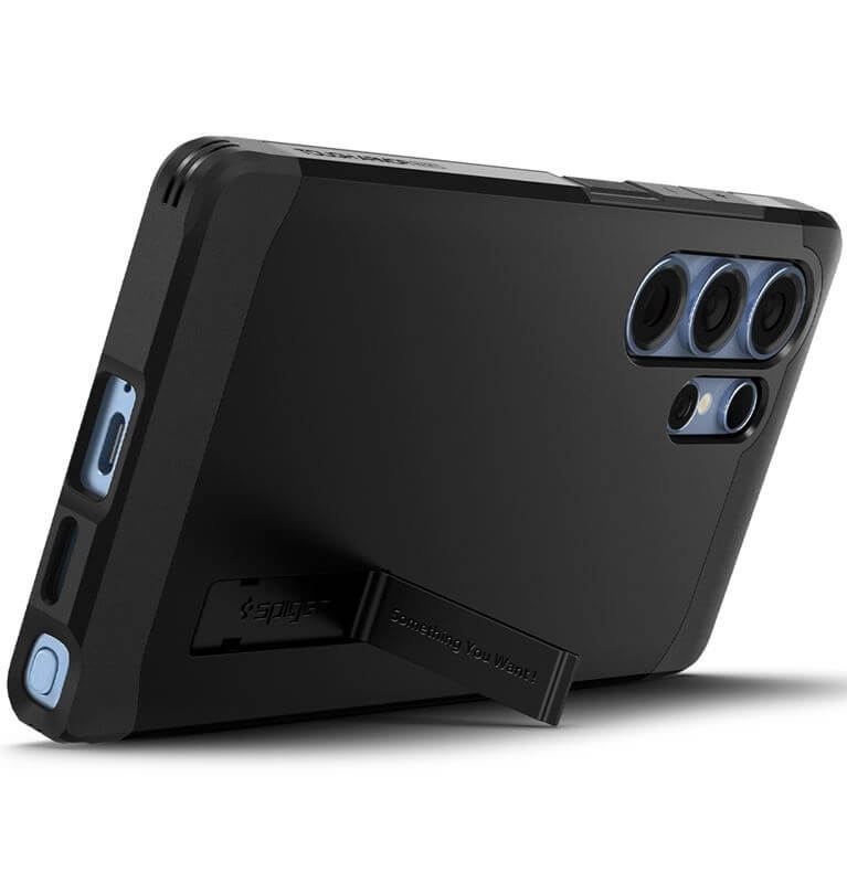 Magsafe Противоударен Калъф за Samsung S25 Ultra, Spigen Tough Armor Case, Черен (2)