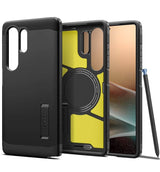 Magsafe Противоударен Калъф за Samsung S25 Ultra, Spigen Tough Armor Case, Черен (7)