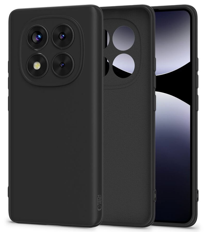 Силиконов Калъф за Xiaomi Redmi Note 14 Pro 5G, Tech-Protect Icon Soft Case, Черен