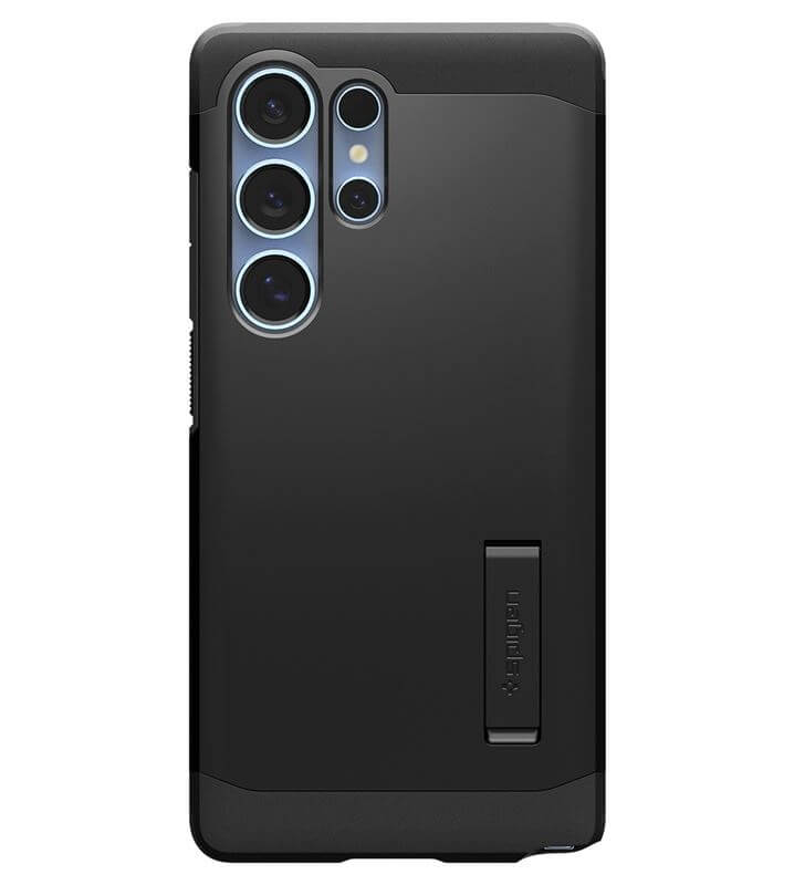 Magsafe Противоударен Калъф за Samsung S25 Ultra, Spigen Tough Armor Case, Черен (4)