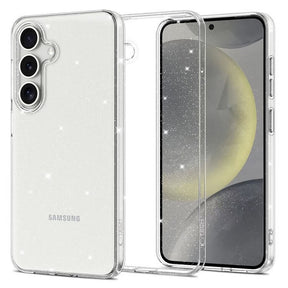 Блестящ Калъф за Samsung S25, Tech-Protect FlexAir Glitter Case, Прозрачен