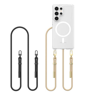 Magsafe Калъф с Връзка за Samsung S25 Ultra, Tech-Protect FlexAir Chain Case, Прозрачен