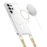 Magsafe Калъф с Връзка за Samsung S25 Ultra, Tech-Protect FlexAir Chain Case, Прозрачен (2)