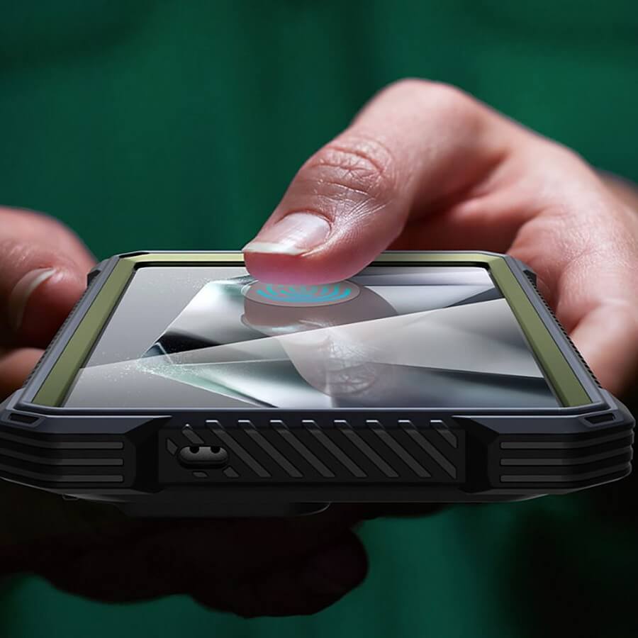 Magsafe Противоударен Калъф за Samsung S25 Ultra, Supcase Iblsn Mag ArmorBox, Зелен (3)