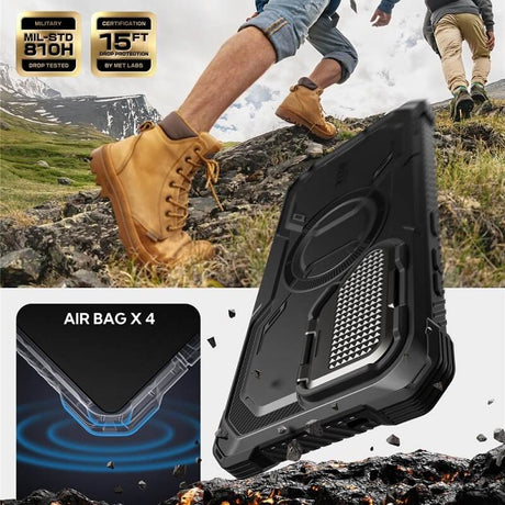 Magsafe Противоударен Калъф за Samsung S25 Ultra, Supcase Iblsn Mag ArmorBox, Черен (3)