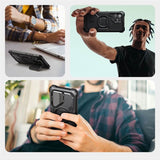 Magsafe Противоударен Калъф за Samsung S25 Ultra, Supcase Iblsn Mag ArmorBox, Черен (5)