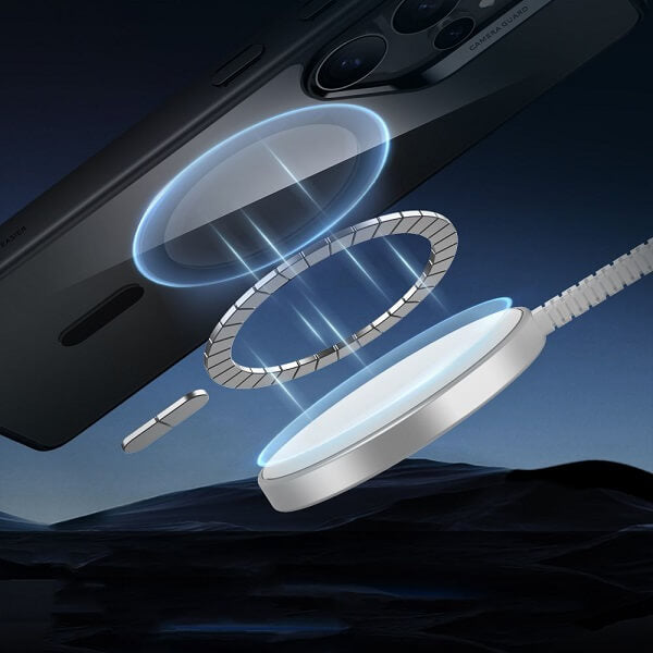 Magsafe Калъф за Samsung S25 Ultra, ESR Classic Hybrid Magnetic Case, Черен (3)