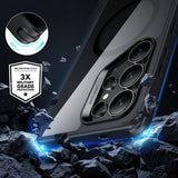 Magsafe Калъф за Samsung S25 Ultra, ESR Classic Hybrid Magnetic Case, Черен (5)