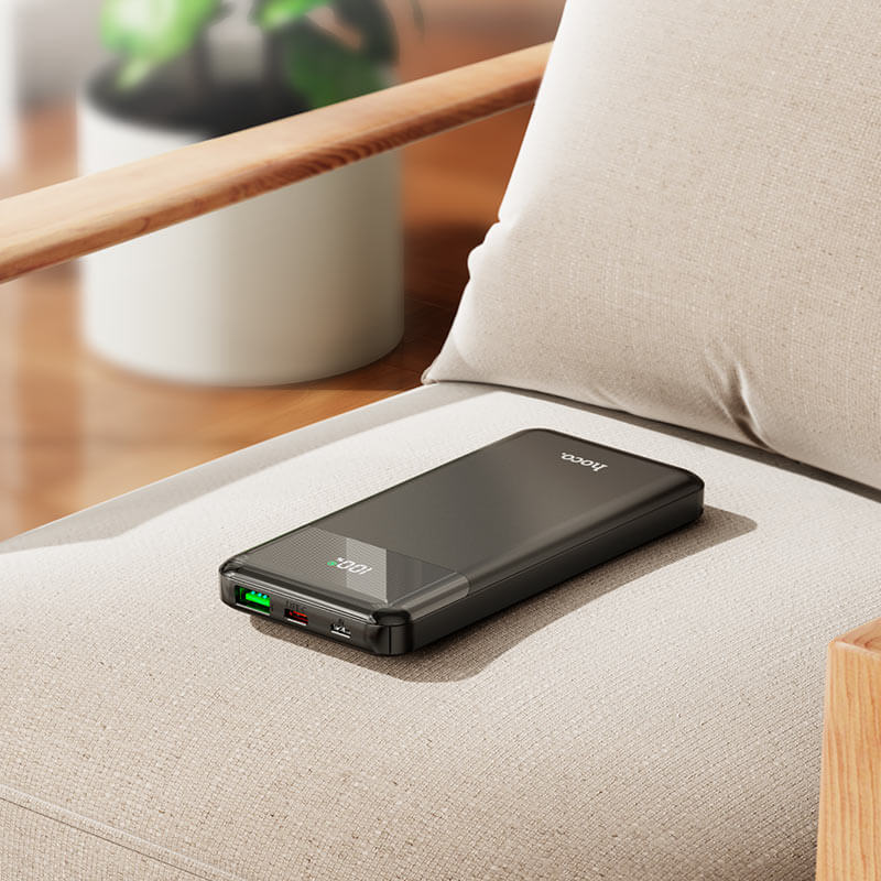 Външна Батерия с Бързо Зареждане, Hoco J102 Power Bank 20W PD 10000 mAh, Черен (4)