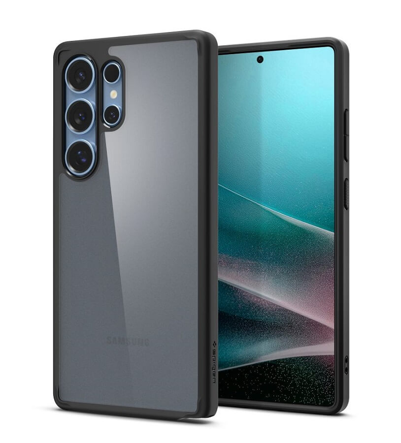 Противоударен Хибриден Калъф за Samsung S25 Ultra, Spigen Ultra Hybrid Case, Черен (2)