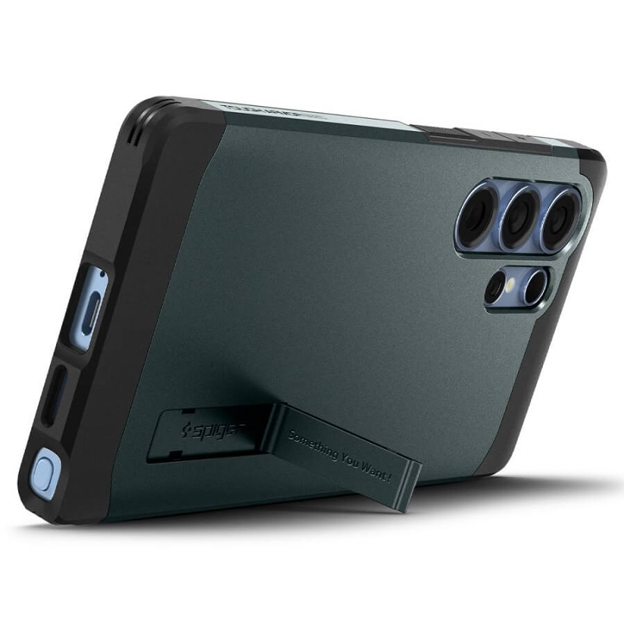 Magsafe Противоударен Калъф за Samsung S25 Ultra, Spigen Tough Armor Case, Зелен (9)