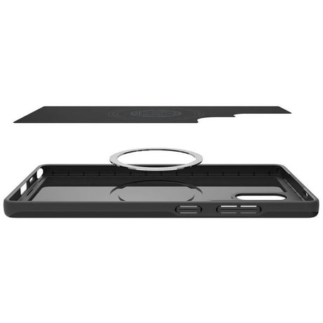 Magsafe Противоударен Калъф за Samsung S25 Ultra, Spigen Thin Fit Magsafe Case, Черен (7)