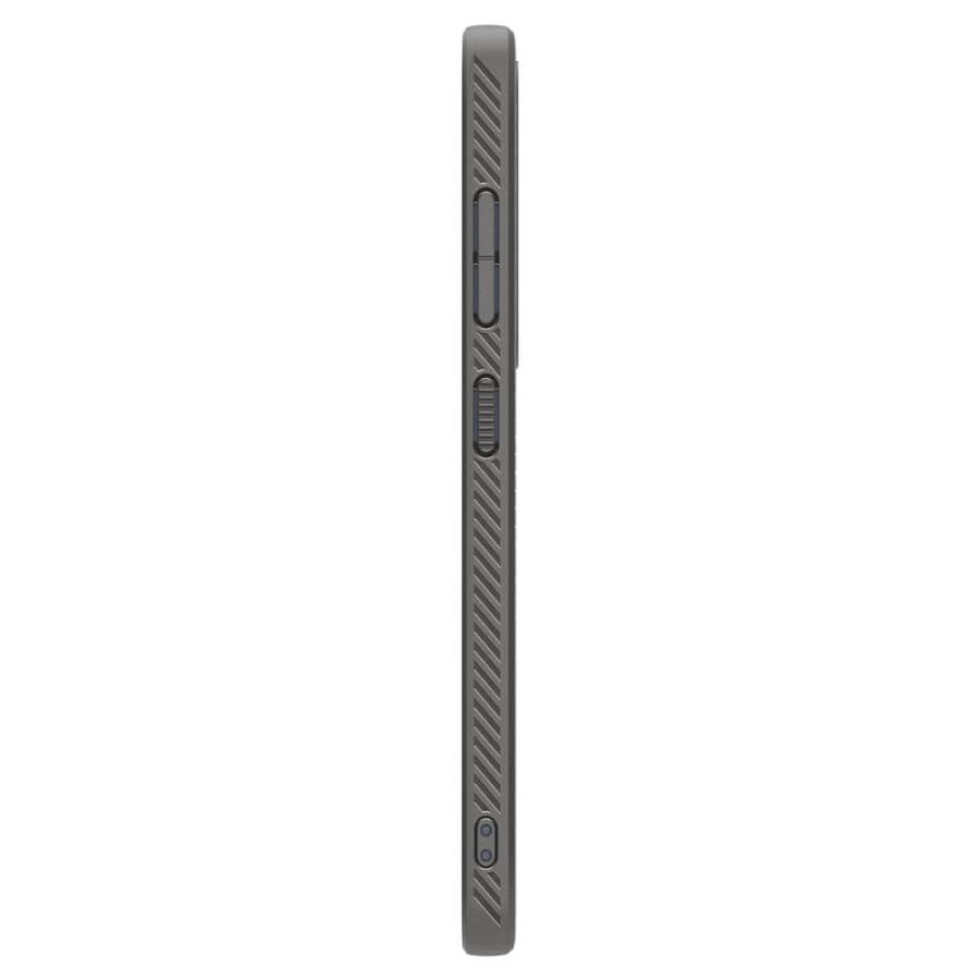 Противоударен Силиконов Калъф за Samsung S25 Plus, Spigen Liquid Air Case, Сив (5)