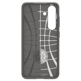 Противоударен Силиконов Калъф за Samsung S25 Plus, Spigen Liquid Air Case, Сив (4)
