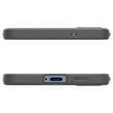 Противоударен Силиконов Калъф за Samsung S25 Plus, Spigen Liquid Air Case, Сив (6)
