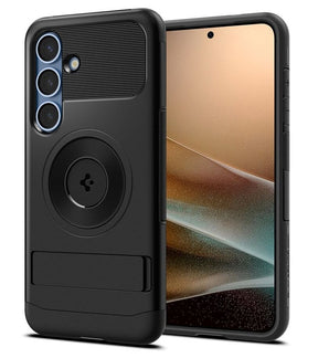 Magsafe Калъф за Samsung S25, Spigen Slim Armor Mag Case, Черен