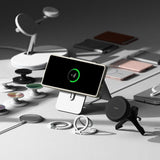 Magsafe Калъф за Samsung S25 Ultra, Ringke Silicone Magnetic Case, Бежов (6)