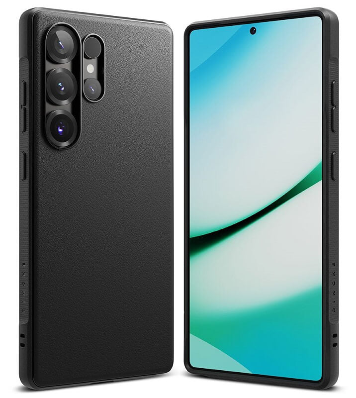 Противоударен Силиконов Калъф за Samsung S25 Ultra, Ringke Onyx Case, Черен (2)