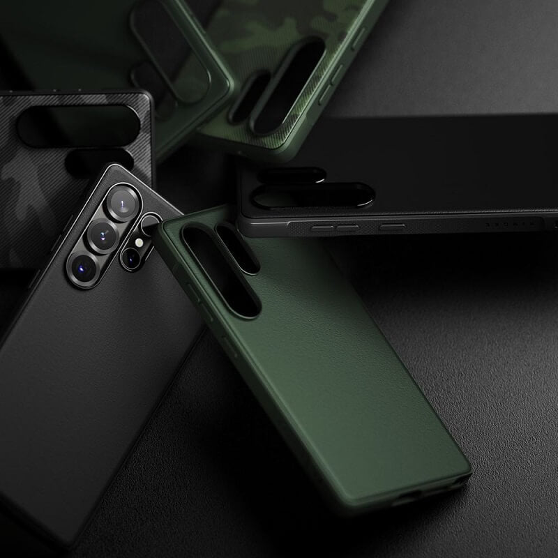 Противоударен Силиконов Калъф за Samsung S25 Ultra, Ringke Onyx Case, Черен (4)