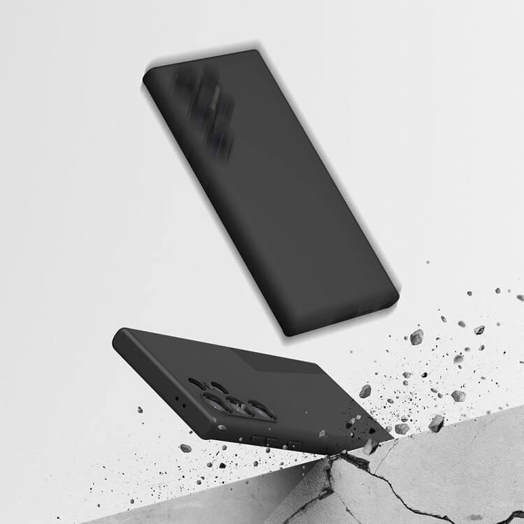Magsafe Калъф за Samsung S25 Ultra, Ringke Silicone Magnetic Case, Черен (7)
