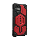 Magsafe Противоударен Калъф за Samsung S25 Ultra, UAG Monarch Pro Case Crimson, Червен (3)
