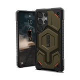 MagSafe Противоударен Калъф за Samsung S25 Ultra, UAG Monarch Pro Kevlar Case, Зелен (10)