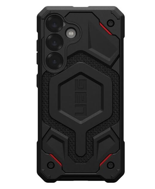 Magsafe Противоударен Калъф за Samsung S25 Plus, UAG Monarch Pro Kevlar Case, Черен