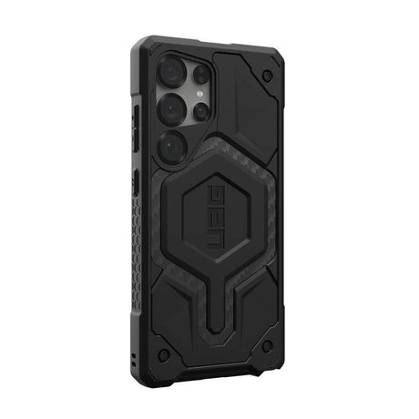 MagSafe Противоударен Калъф за Samsung S25 Ultra, UAG Monarch Pro Carbon Fiber Case, Черен (3)