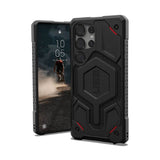 Magsafe Противоударен Калъф за Samsung S25 Ultra, UAG Monarch Pro Kevlar Case, Черен (9)