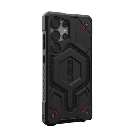Magsafe Противоударен Калъф за Samsung S25 Ultra, UAG Monarch Pro Kevlar Case, Черен (3)