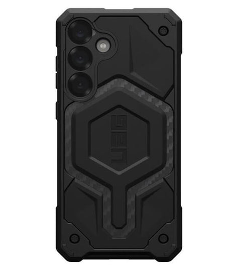 MagSafe Противоударен Калъф за Samsung S25 Plus, UAG Monarch Pro Carbon Fiber Case, Черен