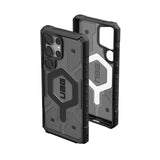 Magsafe Противоударен Калъф за Samsung S25 Ultra, UAG Pathfinder Clear Case, Черен (9)