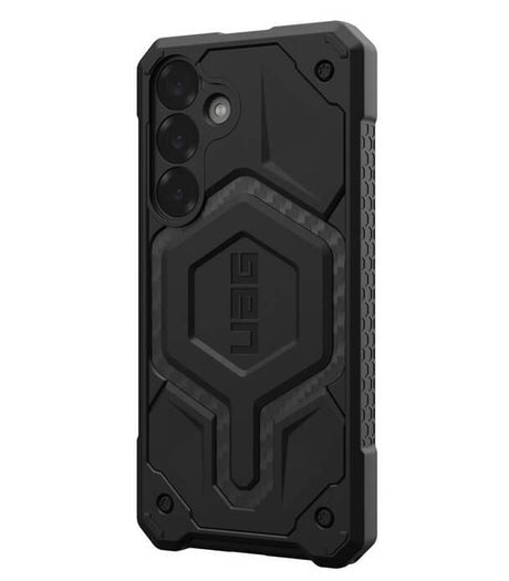 MagSafe Противоударен Калъф за Samsung S25, UAG Monarch Pro Carbon Fiber Case, Черен (2)