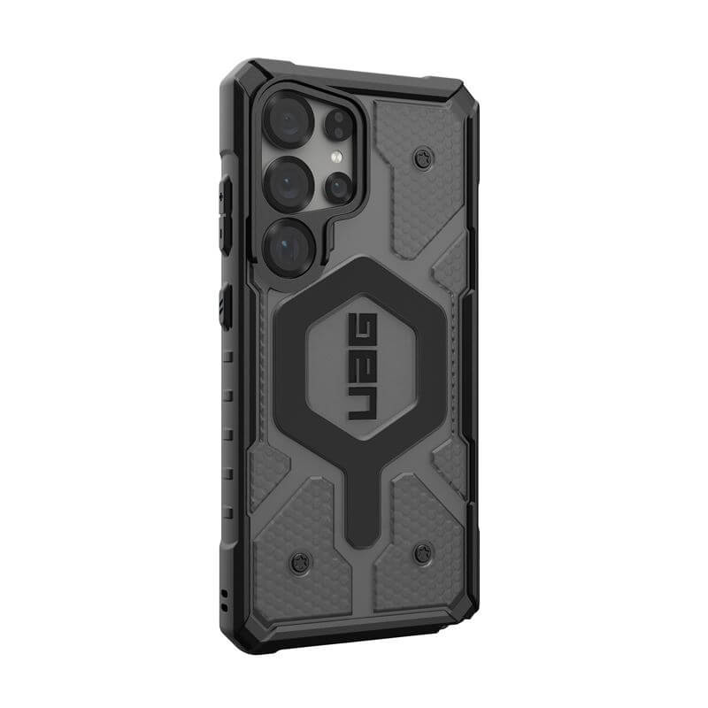 Magsafe Противоударен Калъф за Samsung S25 Ultra, UAG Pathfinder Clear Case, Черен (4)
