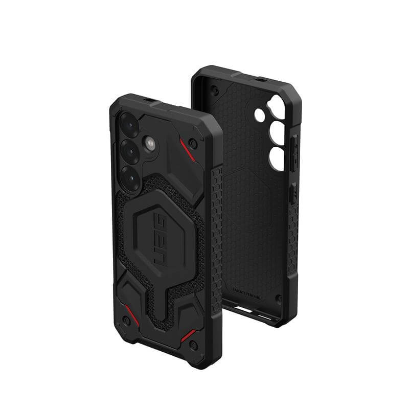 Magsafe Противоударен Калъф за Samsung S25, UAG Monarch Pro Kevlar Case, Черен (6)