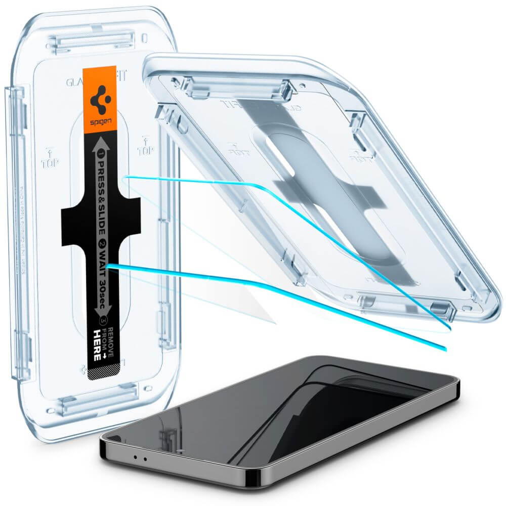 Стъклен Протектор за Samsung S23, Spigen EZ Fit Glass 2бр., Прозрачен (2)