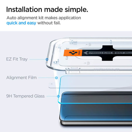 Стъклен Протектор за Samsung S23, Spigen EZ Fit Glass 2бр., Прозрачен (7)