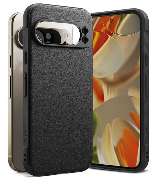 Противоударен Силиконов Калъф за Google Pixel 9 Pro XL, Ringke Onyx Case, Черен (3)