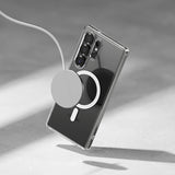 Magsafe Калъф за Samsung S25 Ultra, Ringke Fusion Magnetic Case, Прозрачен (6)