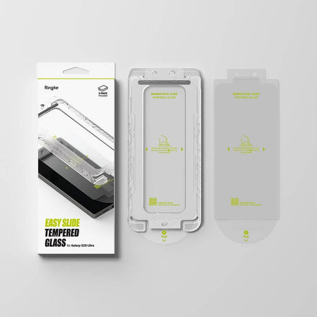 Стъклен Протектор за Samsung S25 Ultra, Ringke Easy Slide Glass 2бр., Прозрачен (6)